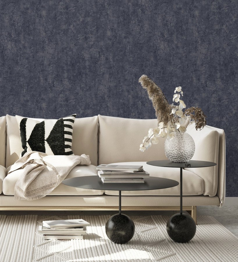 Papel pintado estuco antracita relieve mineral  Rodes Weathered 685197