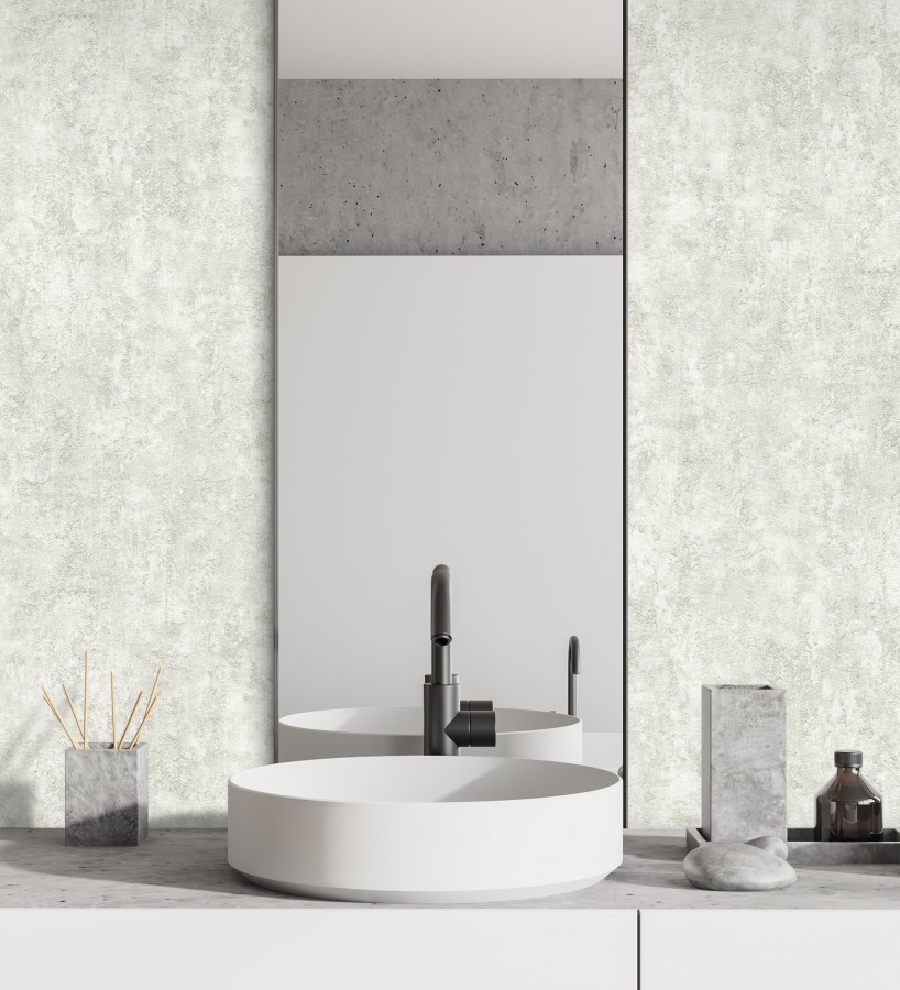 Papel pintado estuco tonos caliza relieve mineral  Rodes Weathered 685200