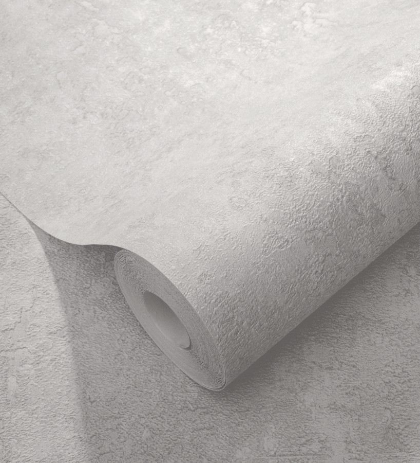 Papel pintado estuco gris claro relieve mineral  Rodes Weathered 685201