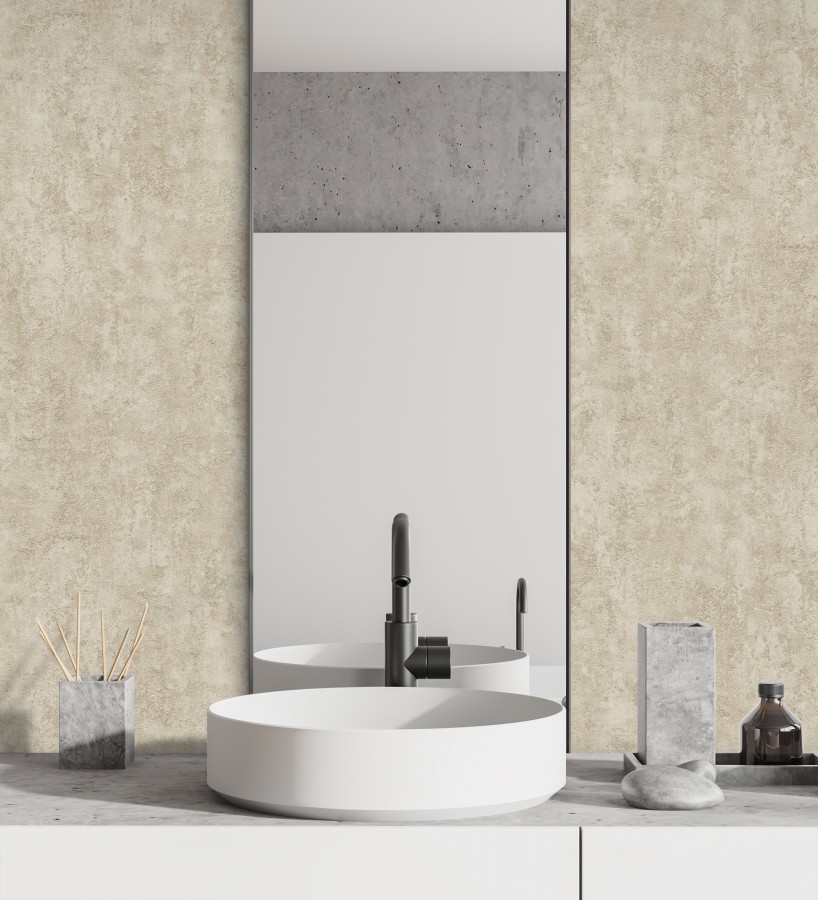 Papel pintado estuco piedra natural relieve mineral  Rodes Weathered 685202