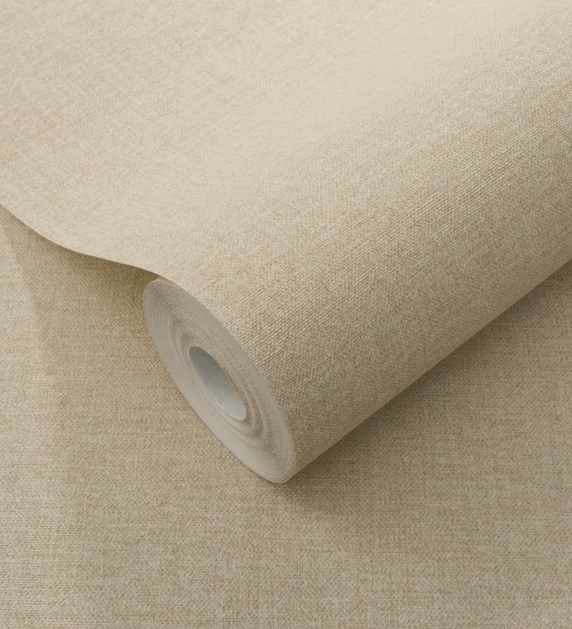 Papel pintado hilos de lino beige tostado  Andine Weave 685207