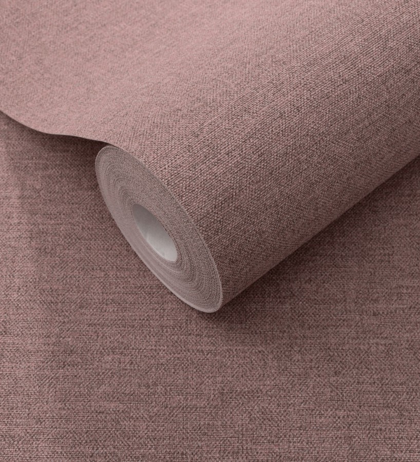 Papel pintado hilos de lino rosa antiguo  Andine Weave 685211