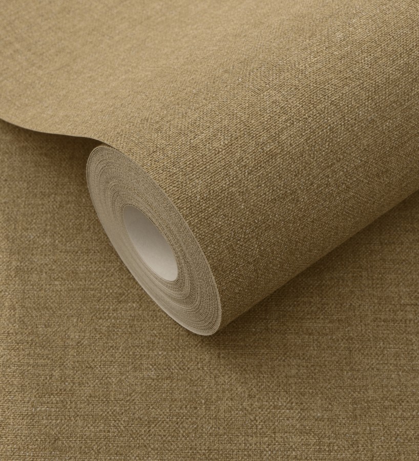 Papel pintado hilos de lino ocre  Andine Weave 685216