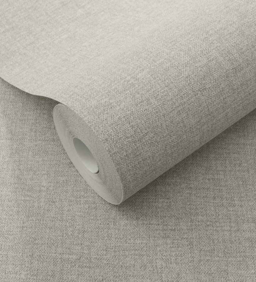Papel pintado hilos de lino gris ceniza  Andine Weave 685217