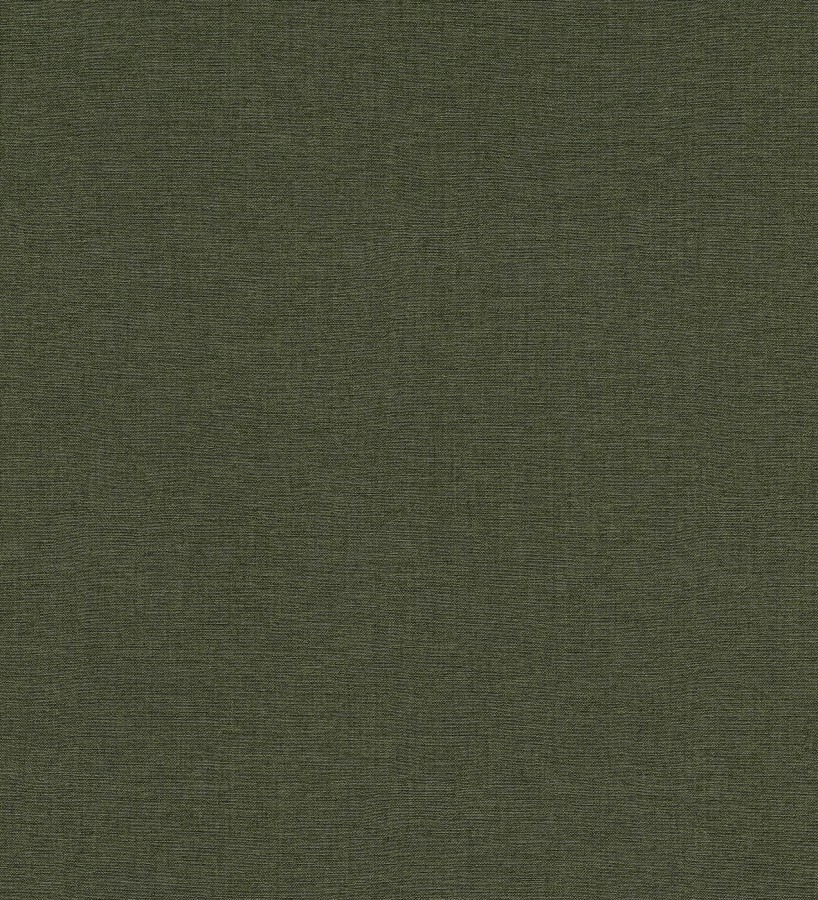 Papel pintado hilos de lino verde bosque  Andine Weave 685219
