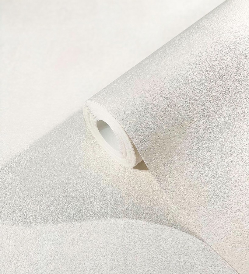 Papel pintado microcemento blanco roto estilo industrial  Mercer Clay 685232