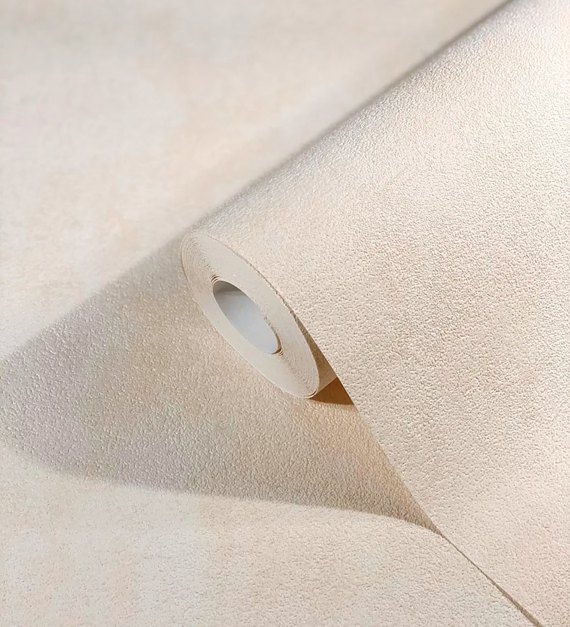 Papel pintado microcemento beige melocotón estilo industrial  Mercer Clay 685233