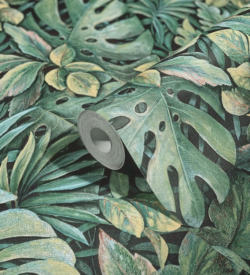 Papel pintado de plantas tropicales estilo tropical vintage  Soho Foliage 685234