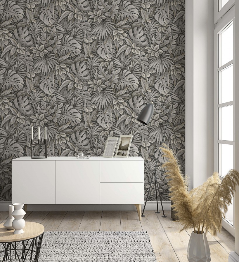 Papel pintado de plantas tropicales estilo tropical vintage  Soho Foliage 685235