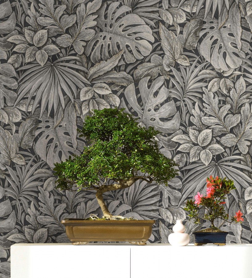 Papel pintado de plantas tropicales estilo tropical vintage  Soho Foliage 685235