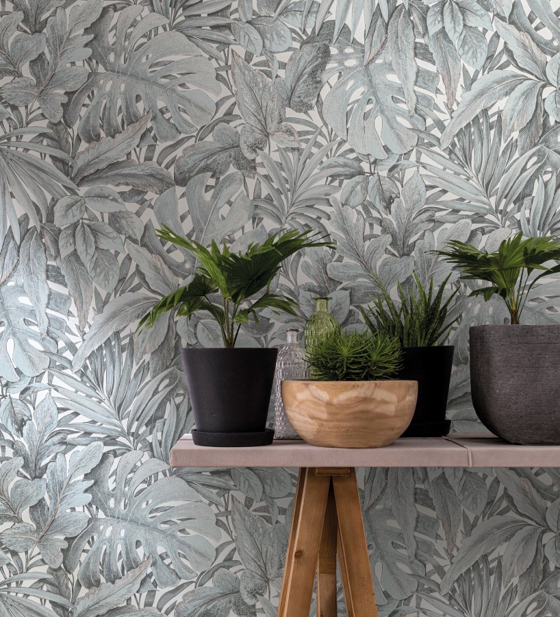 Papel pintado de plantas tropicales estilo tropical vintage  Soho Foliage 685236
