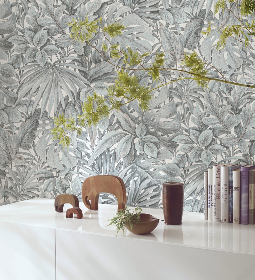 Papel pintado de plantas tropicales estilo tropical vintage  Soho Foliage 685236