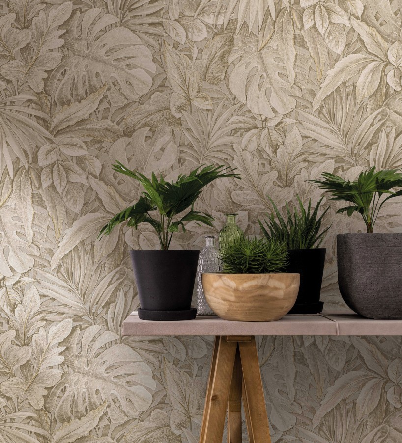 Papel pintado de plantas tropicales estilo tropical vintage  Soho Foliage 685237