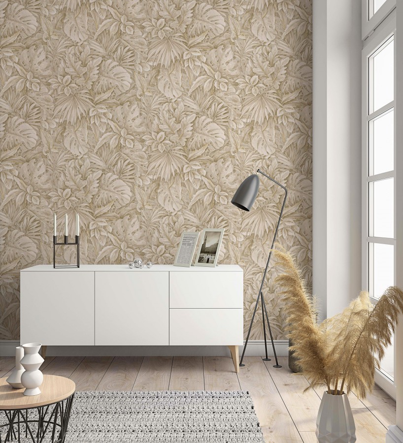 Papel pintado de plantas tropicales estilo tropical vintage  Soho Foliage 685237