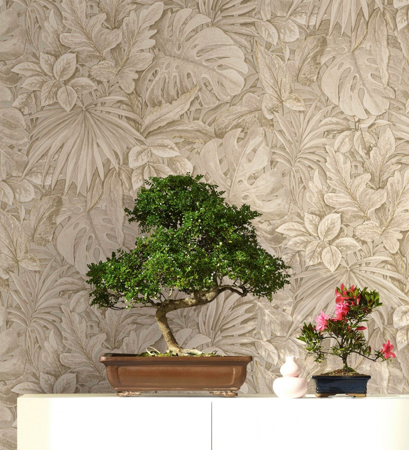 Papel pintado de plantas tropicales estilo tropical vintage  Soho Foliage 685237