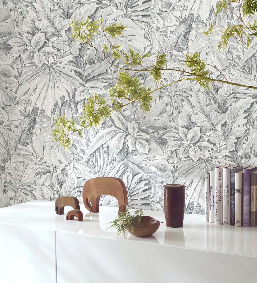 Papel pintado de plantas tropicales estilo tropical vintage  Soho Foliage 685238