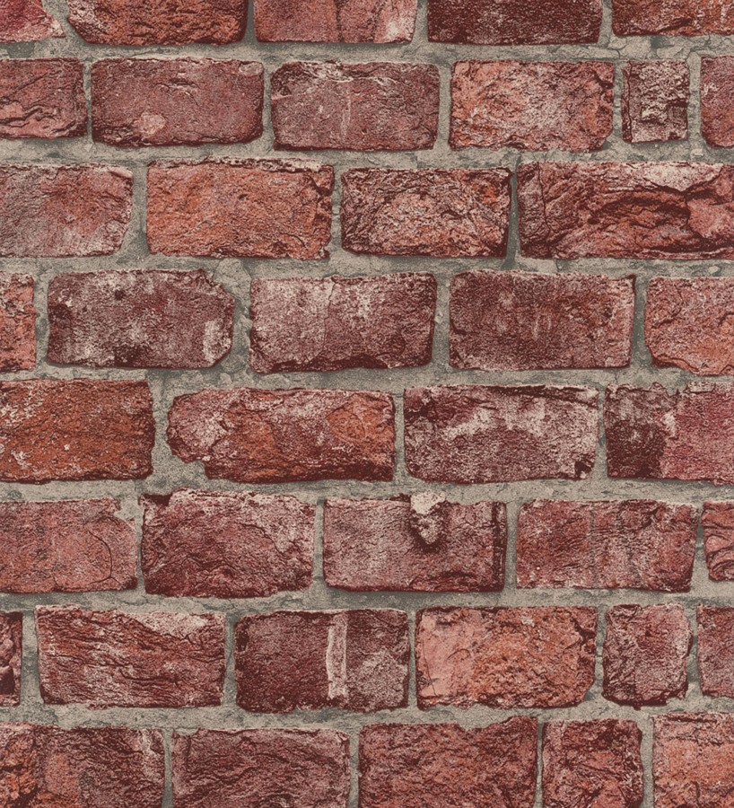 Papel pintado ladrillo rojo rústico industrial texturizado efecto realista  London Factory 685244