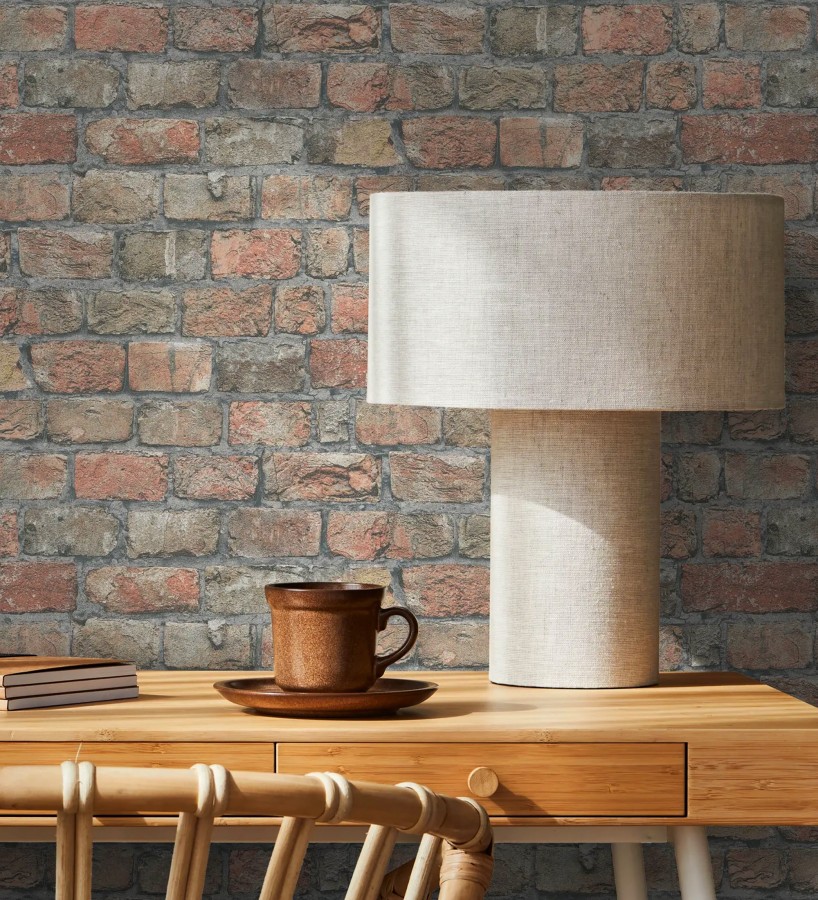 Papel pintado ladrillo realista estilo rústico industrial texturizado efecto realista  London Factory 685245