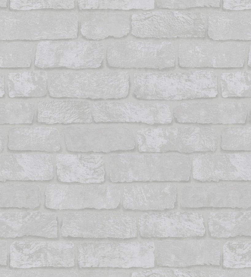 Papel pintado ladrillo gris textura mineral  Vancouver Brick 685254