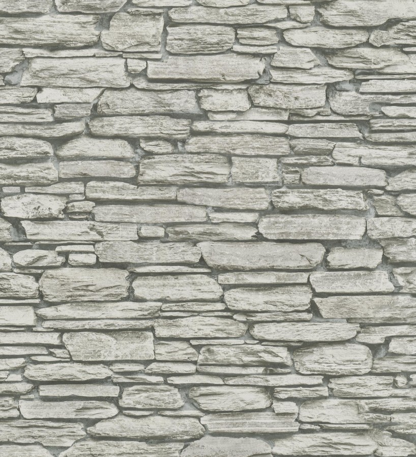 Papel pintado piedra pizarra gris rústica  Columbus Street 685264