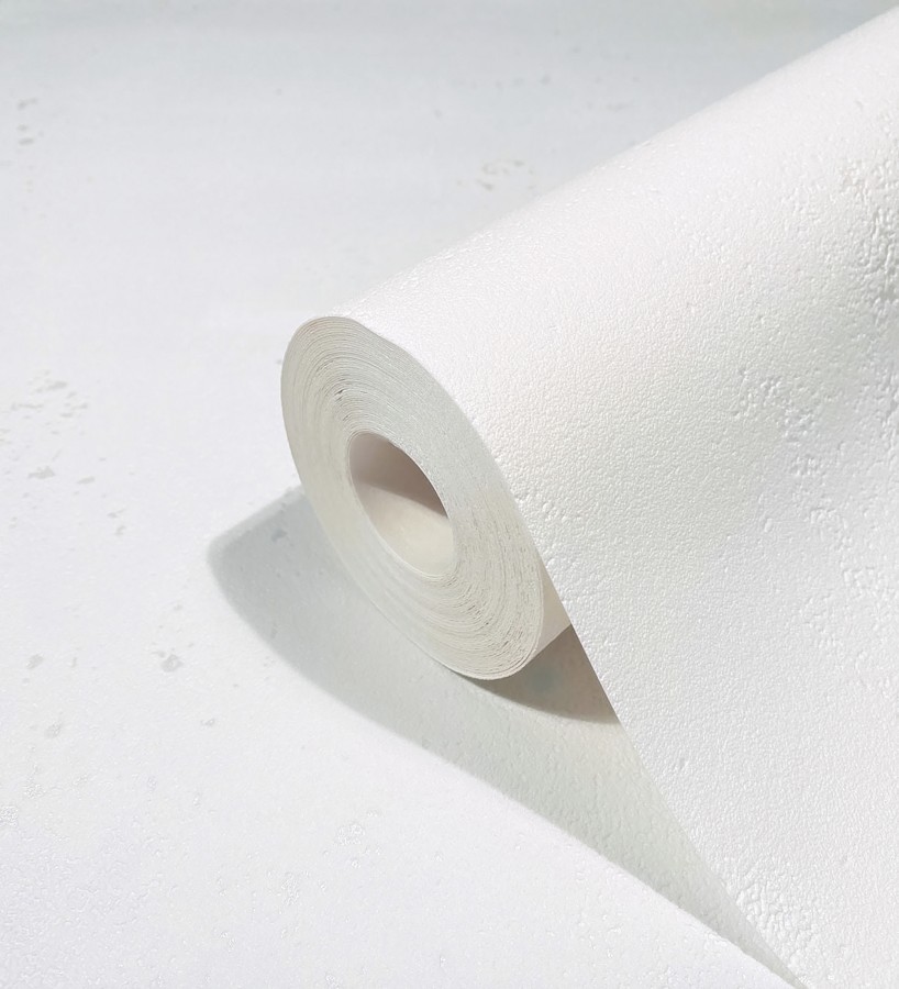 Papel pintado de hormigón estucado en relieve color blanco  Hannover 685268