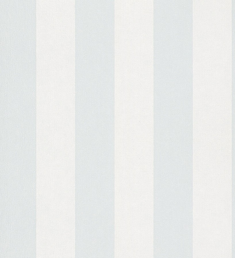 Papel pintado de rayas celeste y blanca textura textil suave  Soren Stripe 685274