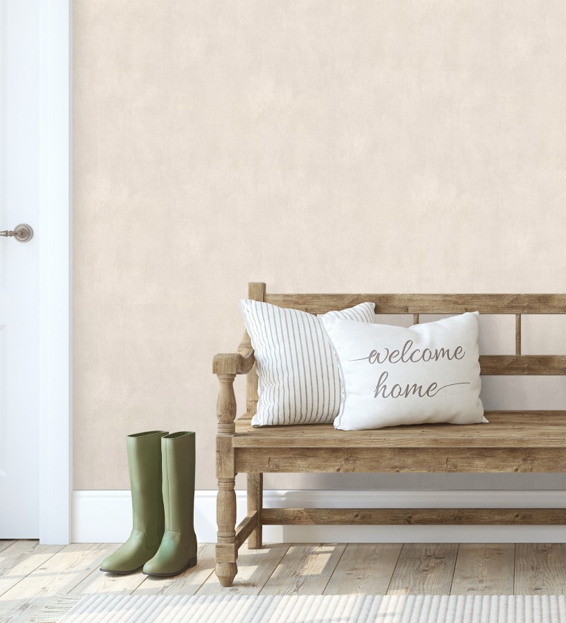 Papel pintado microcemento beige estilo industrial  Mercer Clay 685280