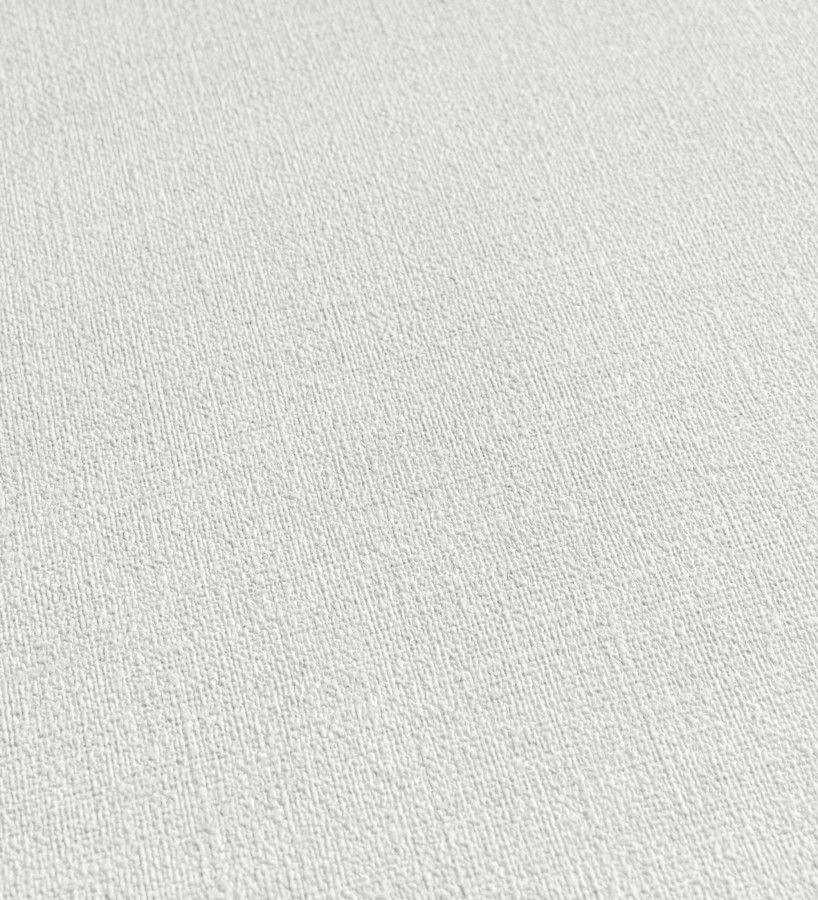 Papel pintado liso blanco nieve efecto textil hilos de lino y algodón  Raffton Shadow 685285