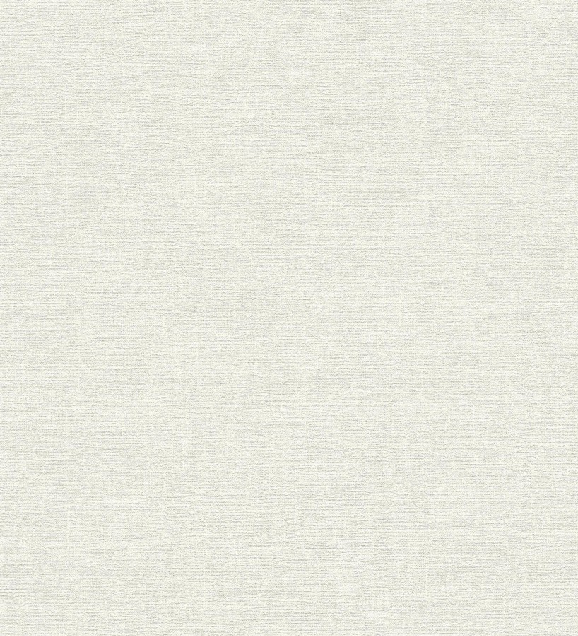 Papel pintado liso blanco roto efecto textil hilos de lino y algodón  Raffton Linen 685287