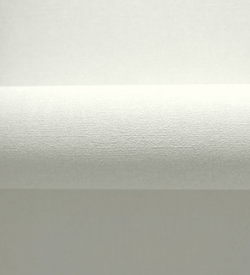 Papel pintado liso blanco roto efecto textil hilos de lino y algodón  Raffton Linen 685287