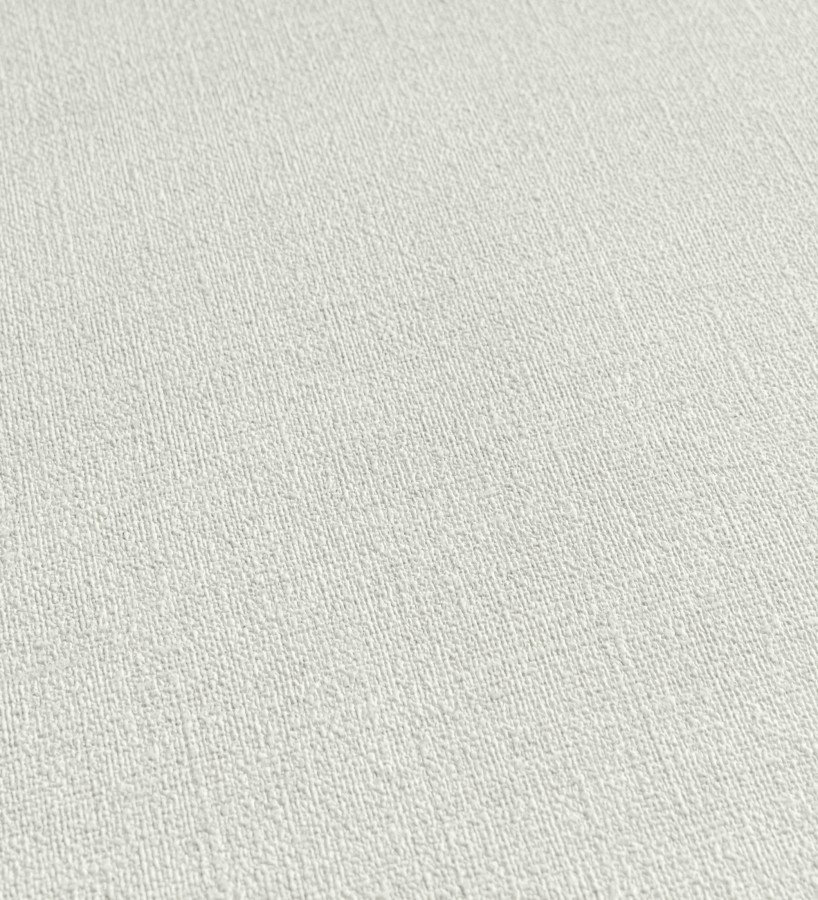 Papel pintado liso blanco roto efecto textil hilos de lino y algodón  Raffton Linen 685287