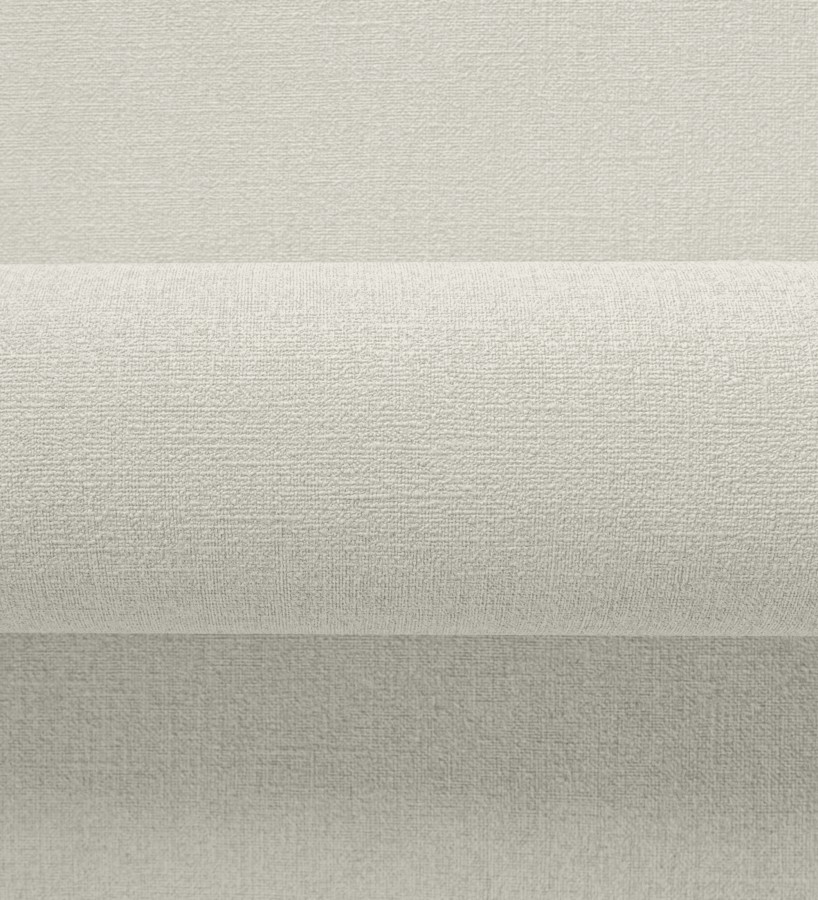 Papel pintado liso blanco pergamino efecto textil hilos de lino y algodón  Raffton Shadow 685292