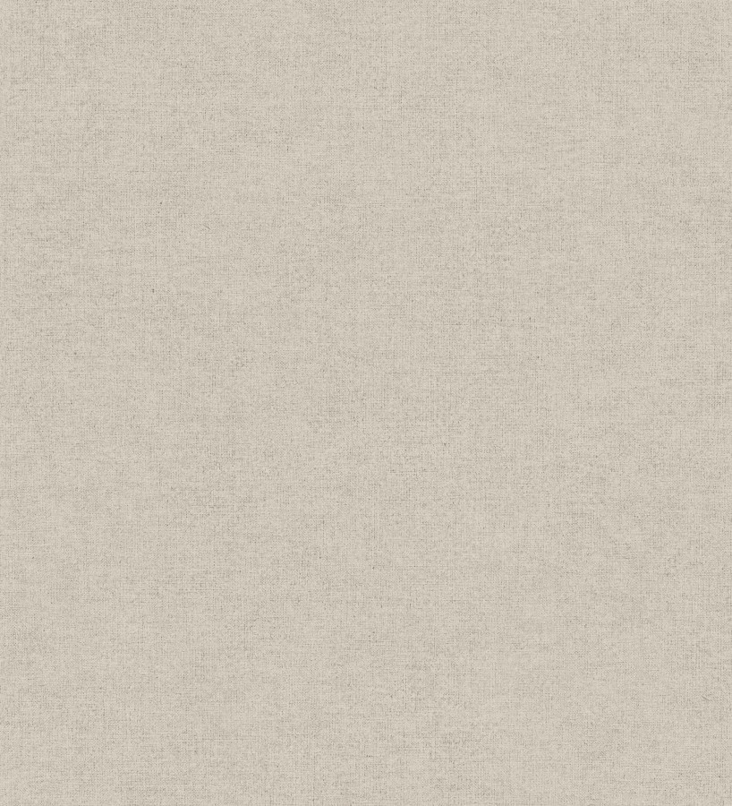 Papel pintado liso greige suave efecto textil hilos de lino y algodón  Raffton Shadow 685294