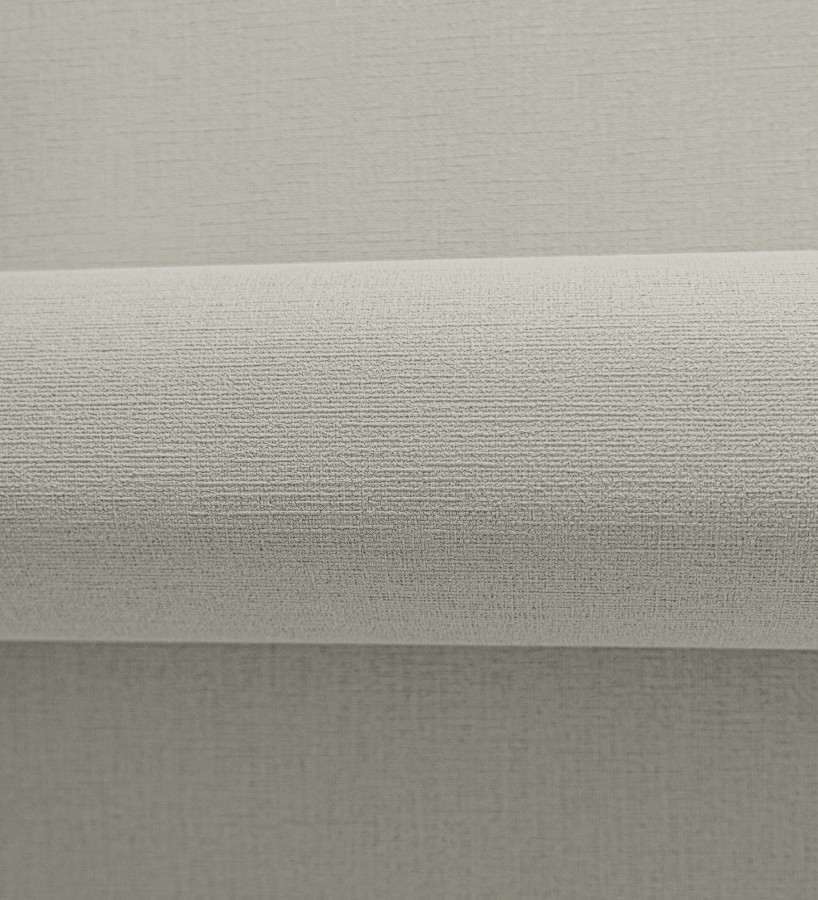 Papel pintado liso con textura lienzo pintado color greige  Brighton Porcelain 685295