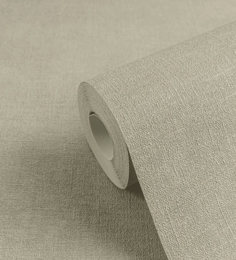 Papel pintado liso tono gris cemento efecto textil hilos de lino y algodón  Raffton Shadow 685296