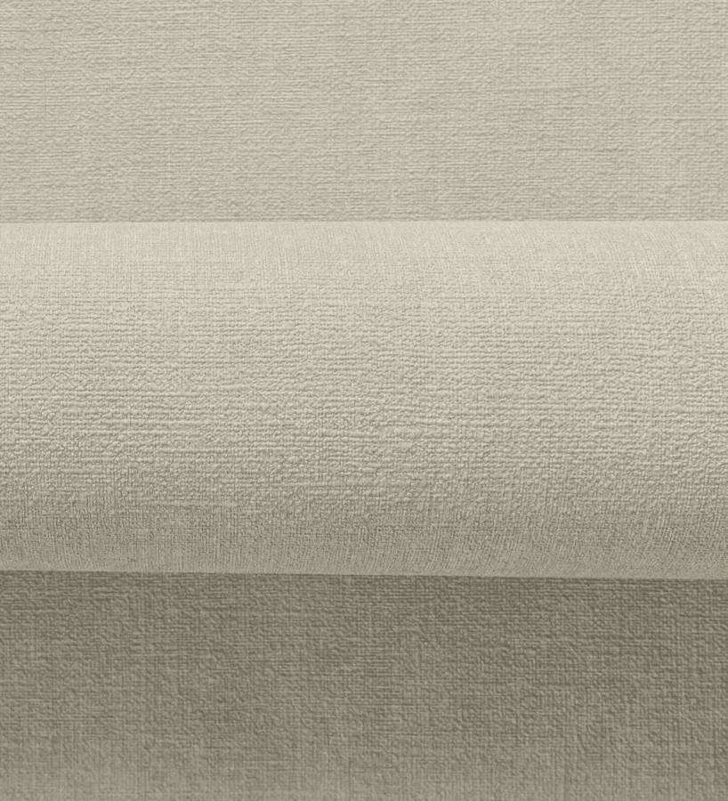 Papel pintado liso tono gris cemento efecto textil hilos de lino y algodón  Raffton Shadow 685296
