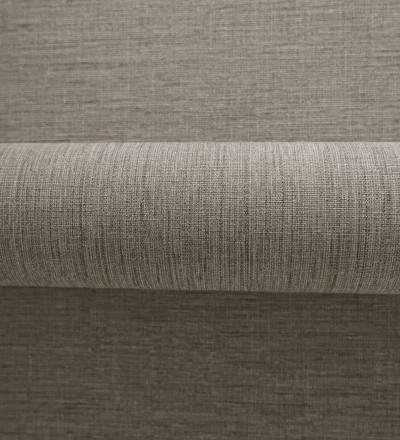 Papel pintado liso de microfibras textiles tintadas color topo Melbourne Graphite 685298