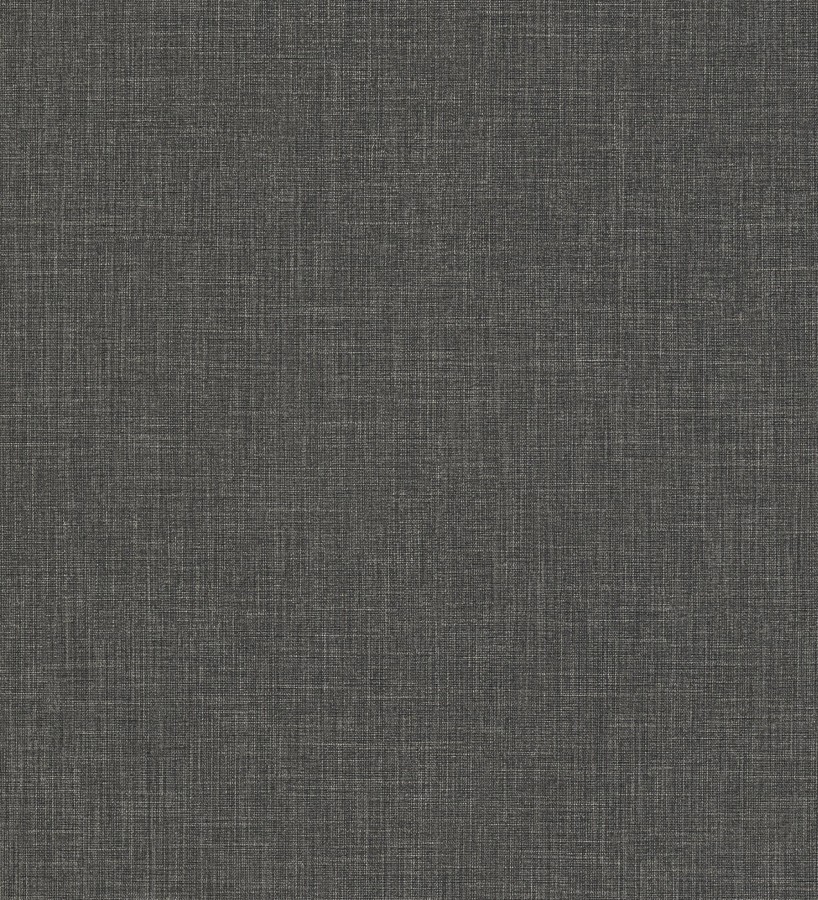 Papel pintado liso de microfibras textiles tintadas gris antracita  Melbourne Graphite 685300