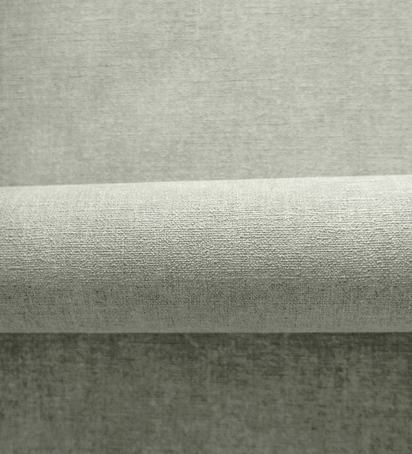 Papel pintado liso verde salvia efecto textil hilos de lino y algodón  Raffton Indigo 685302