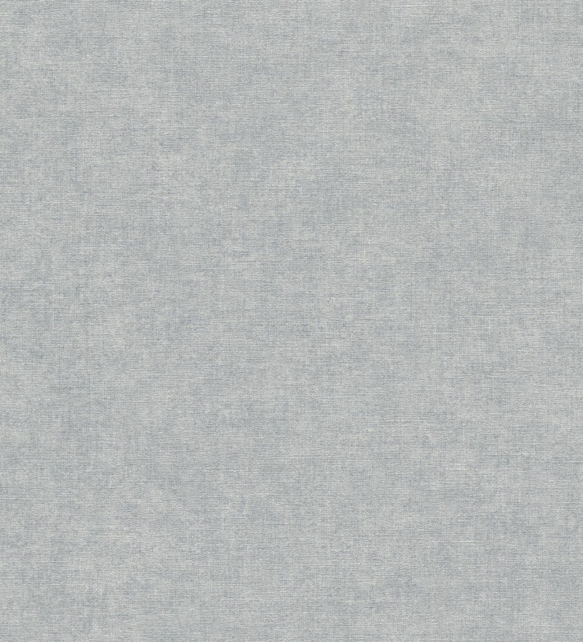 Papel pintado liso azul bruma efecto textil hilos de lino y algodón  Raffton Indigo 685303