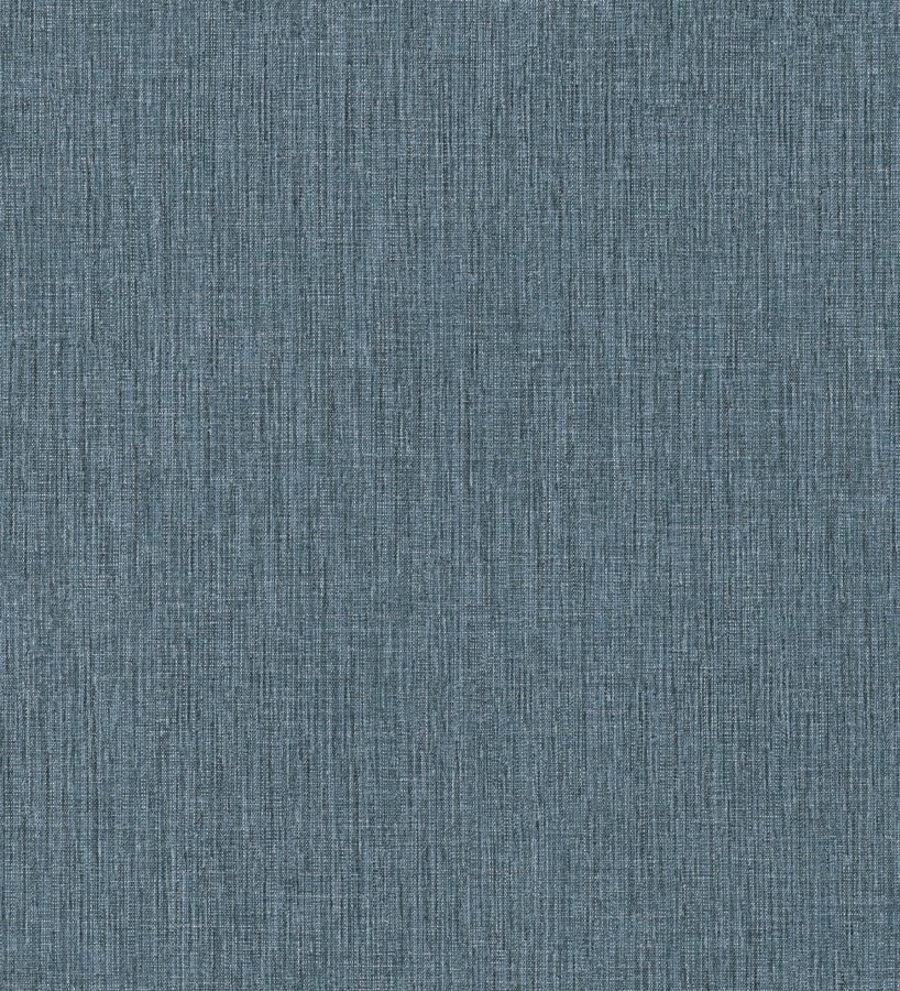 Papel pintado liso de microfibras textiles tintadas azul denim  Melbourne Colour 685306