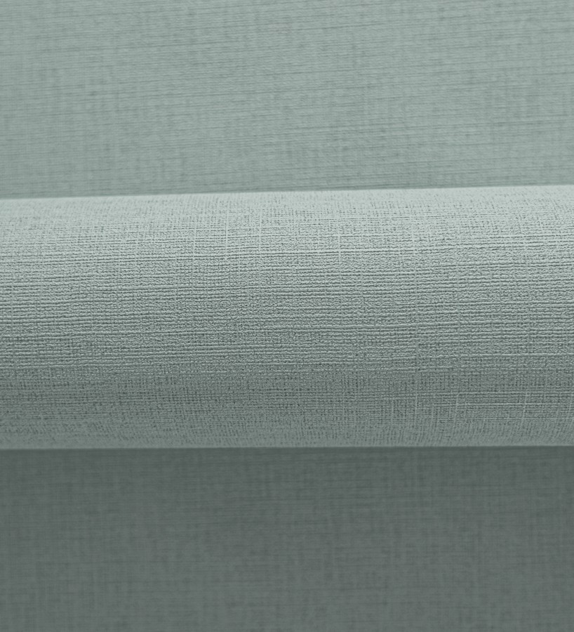 Papel pintado liso con textura lienzo pintado verde espuma de mar  Brighton Teal 685307