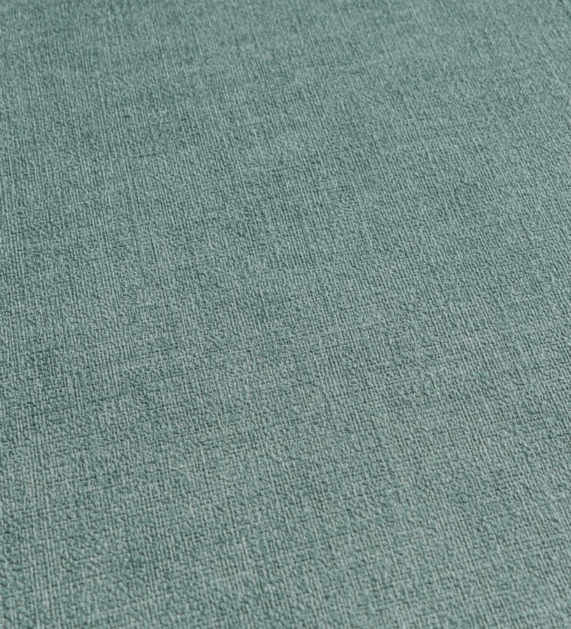 Papel pintado liso tonos turquesa efecto textil hilos de lino y algodón  Raffton Indigo 685309