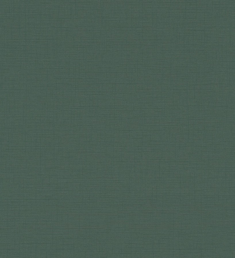 Papel pintado liso con textura lienzo pintado color verde bosque  Brighton Sage 685311
