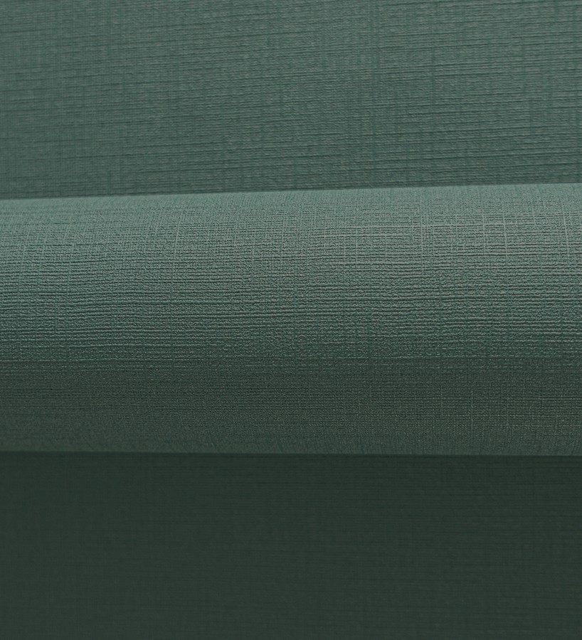 Papel pintado liso con textura lienzo pintado color verde bosque  Brighton Sage 685311