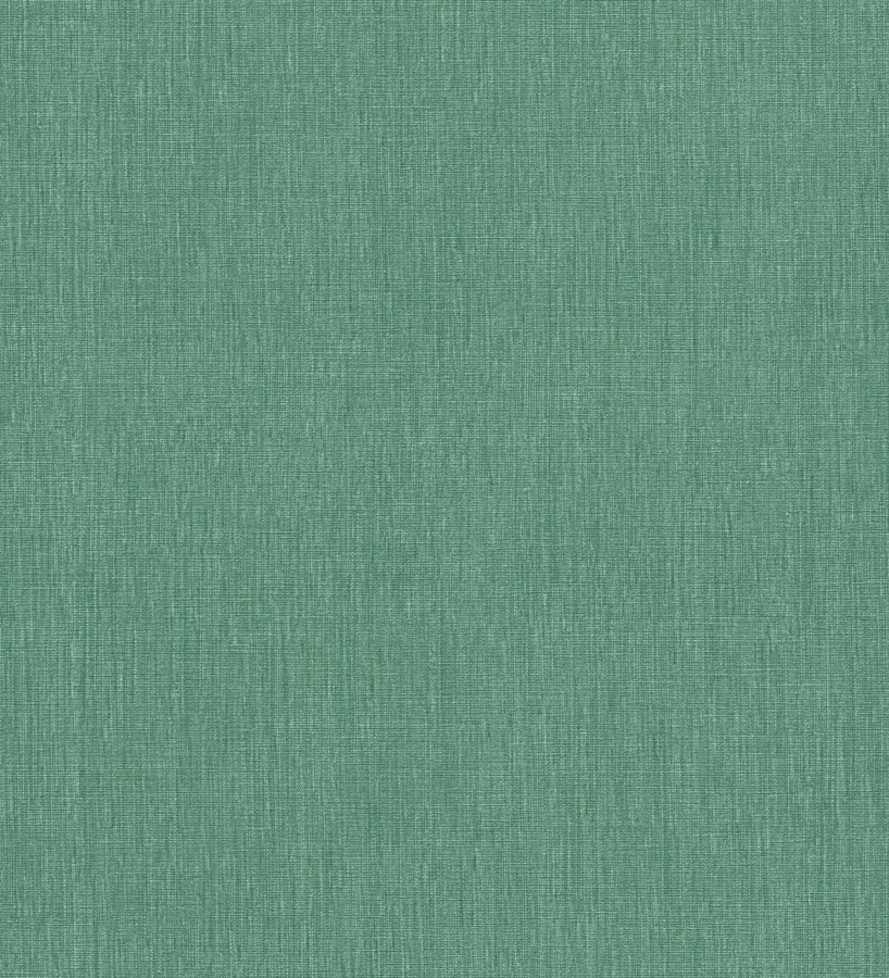 Papel pintado liso de microfibras textiles tintadas verde jade  Melbourne Colour 685312