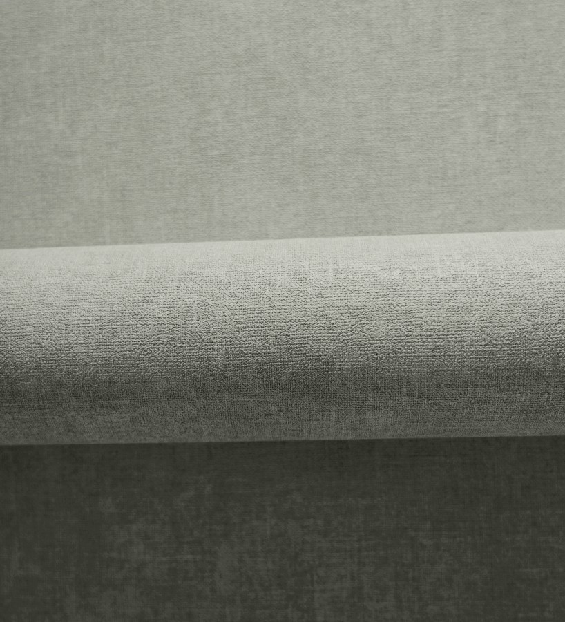 Papel pintado liso verde glaciar efecto textil hilos de lino y algodón  Raffton Indigo 685314