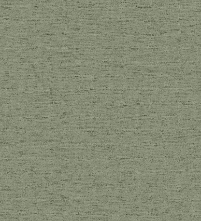 Papel pintado liso con textura lienzo pintado verde liquen grisáceo  Brighton Sage 685318
