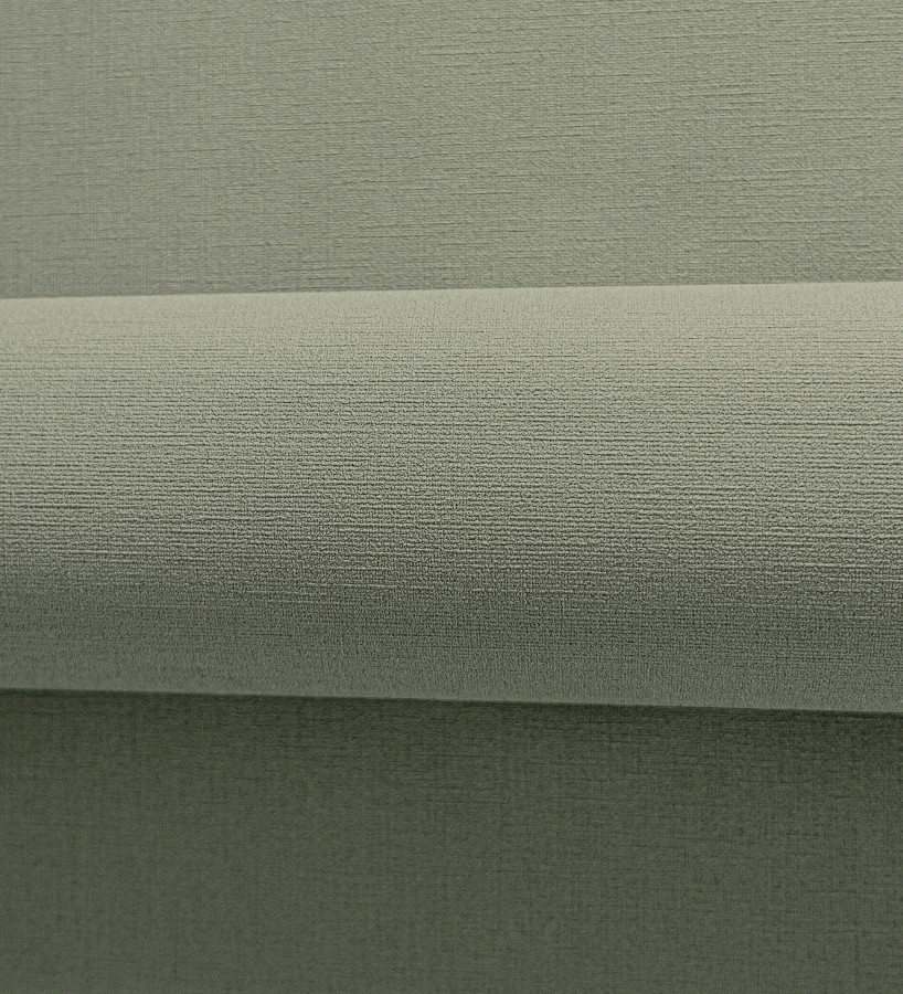Papel pintado liso con textura lienzo pintado verde liquen grisáceo  Brighton Sage 685318