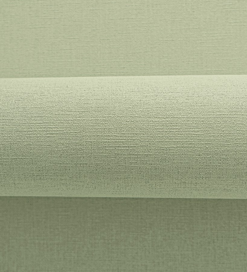Papel pintado liso con textura lienzo pintado verde pistacho pálido  Brighton Sage 685319